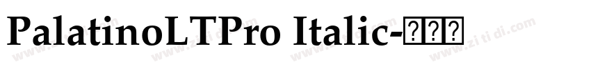 PalatinoLTPro Italic字体转换 PalatinoLTPro Italic字体转换